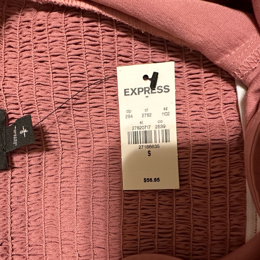 Express Tie Shoulder & Ruffle Hem Dress - Picture 5 of 5